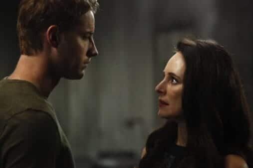 Patrick Osbourne (Justin Hartley) e Victoria Grayson (Madeleine Stowe) em Revenge