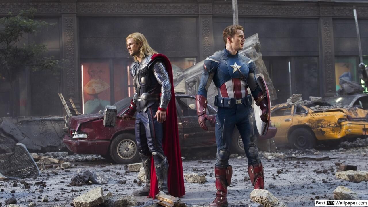 vingadores - thor e capitão américa