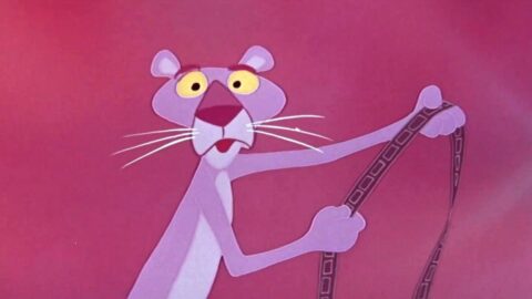 pantera cor de rosa desenho